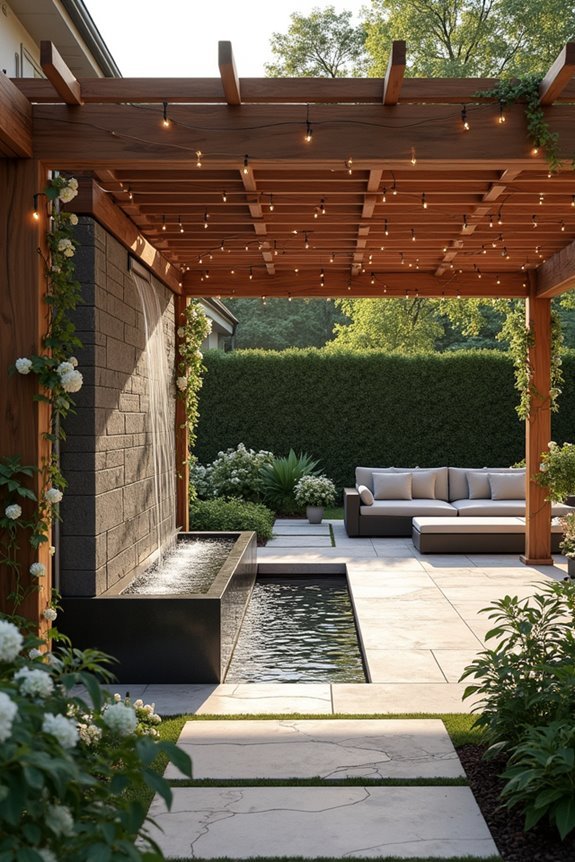 tranquil water feature integration