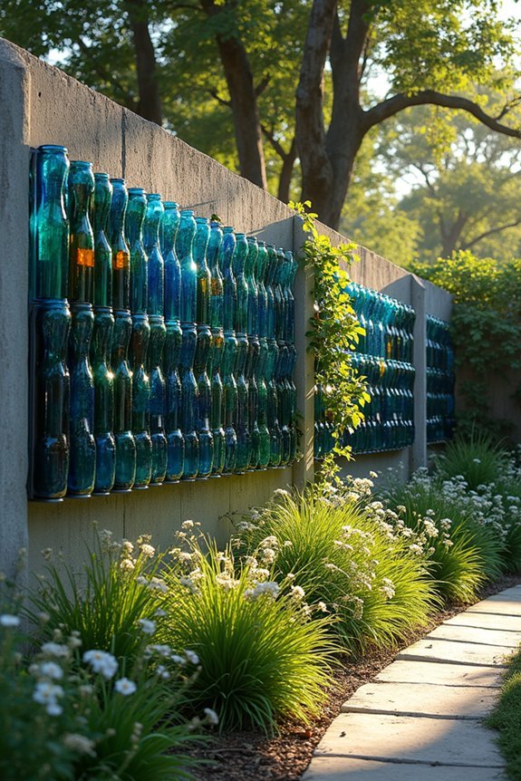 translucent recycled bottle barrier