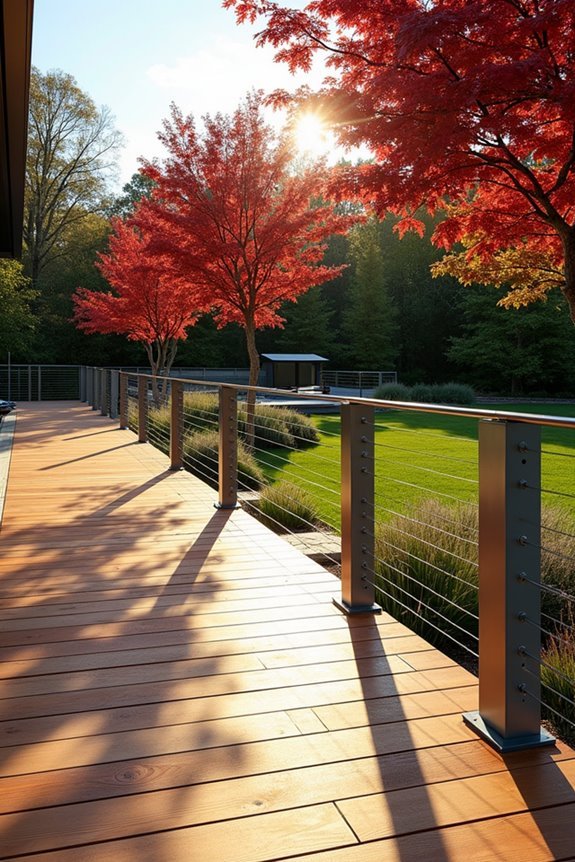 transparent cable boundary fencing