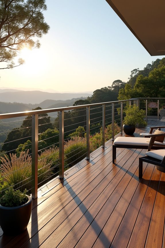 transparent stainless steel railings