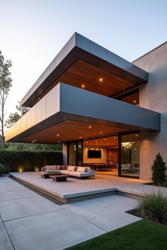 unobstructed minimalist roof design