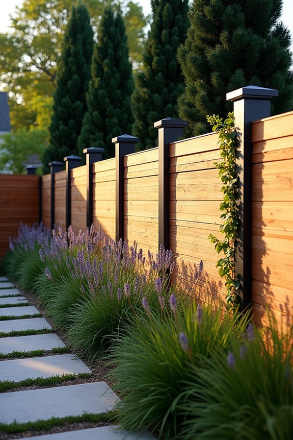 vertical elements enhance fencing