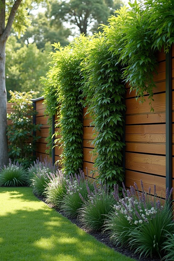 vertical garden privacy barrier