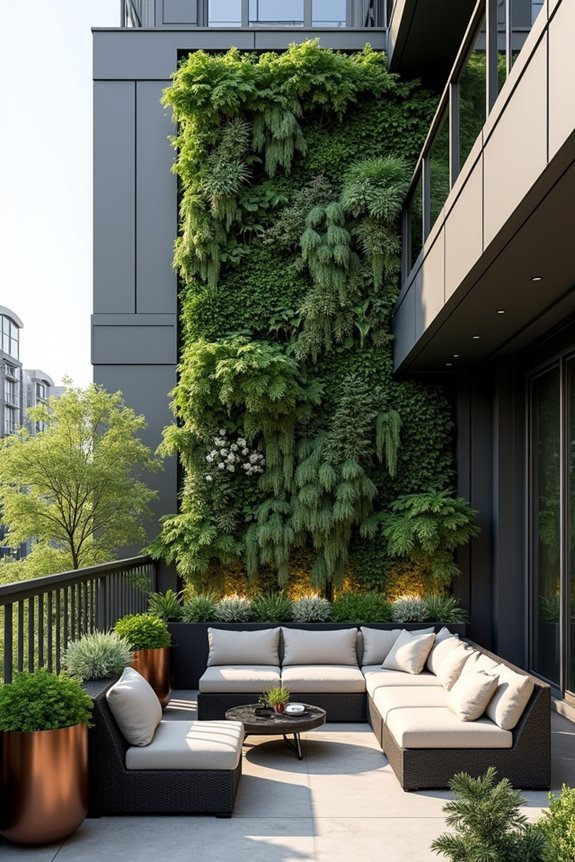 vertical garden privacy benefits