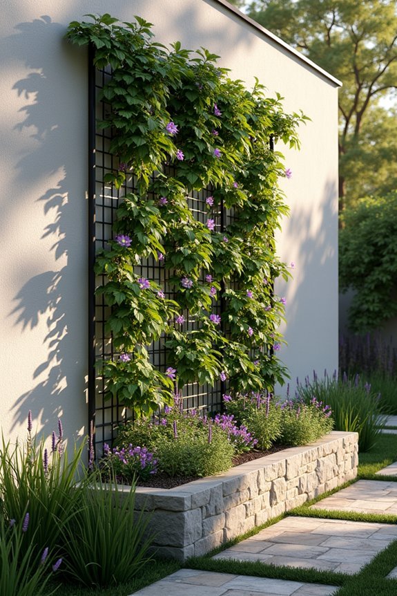 vertical garden trellis systems