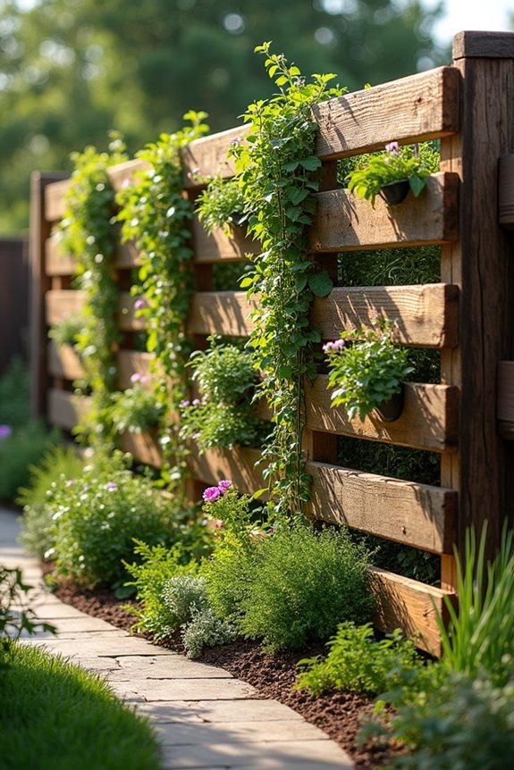vertical gardening privacy screen