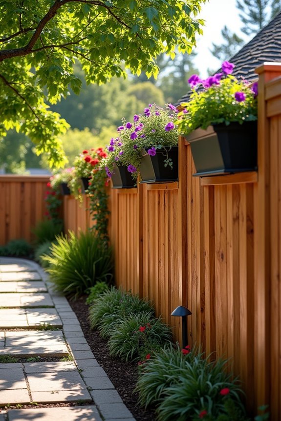 vertical planter box installation