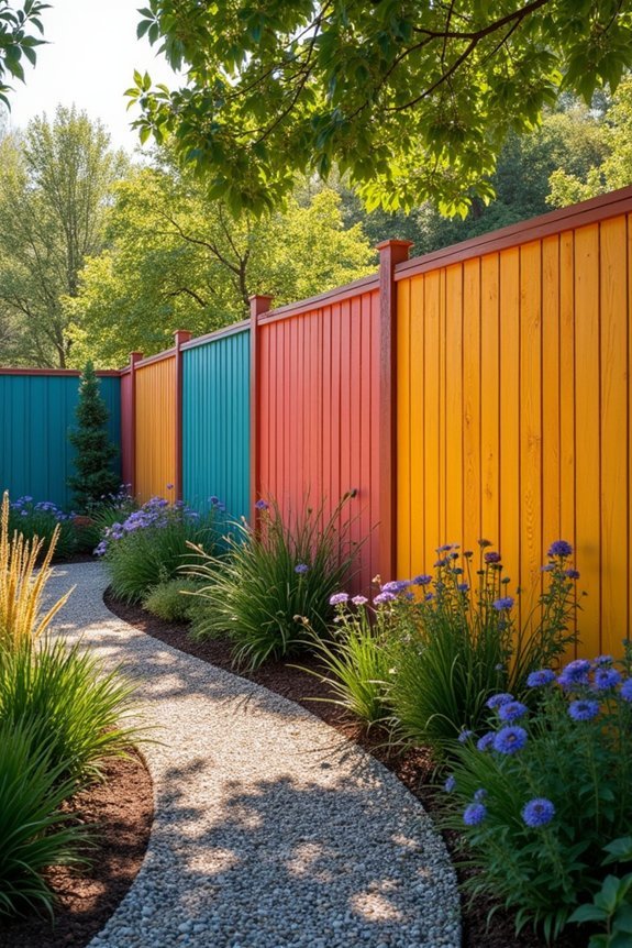 vibrant architectural boundary expression