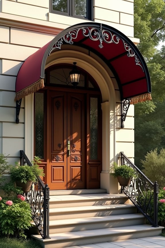 victorian decorative canopy details