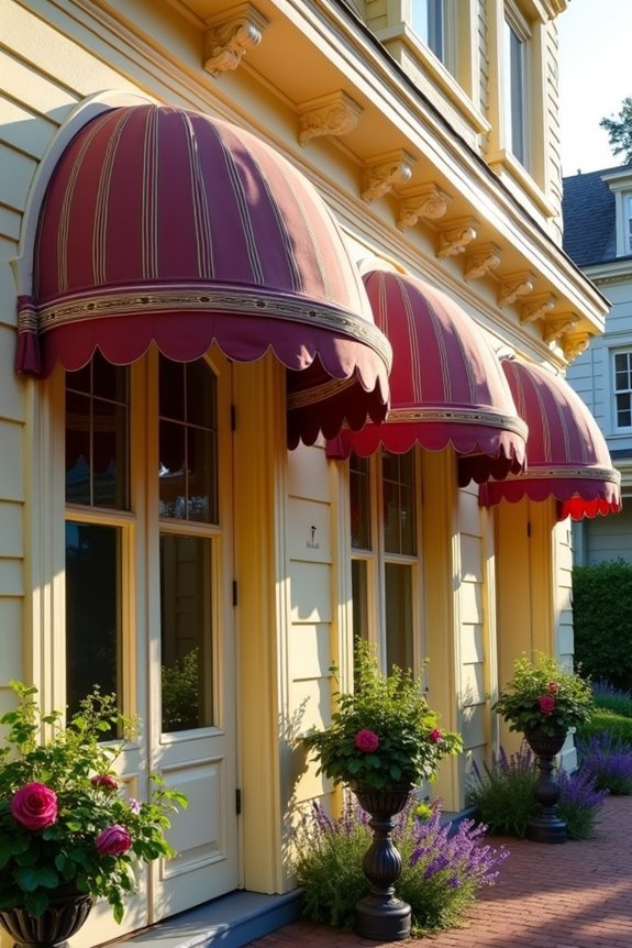 victorian scalloped edge awnings
