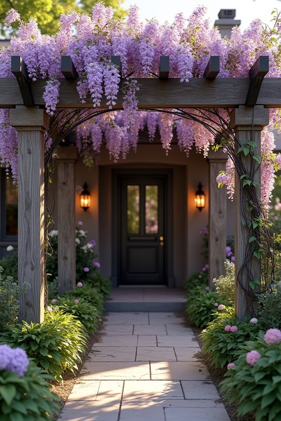 vines enhance architectural beauty