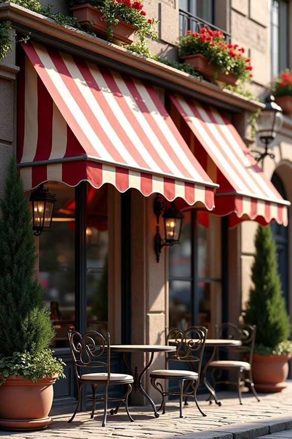 vintage awnings for charm