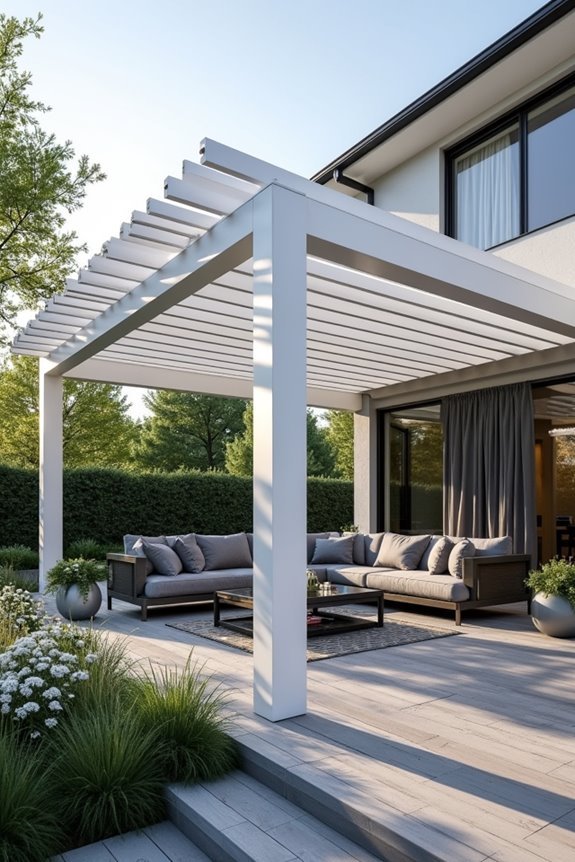 vinyl pergolas require minimal maintenance