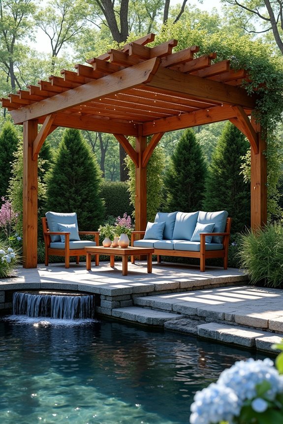 water pergola design considerations