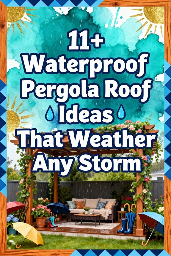 Read more about the article 11+ Waterproof Pergola Roof Ideas That Weather Any Storm