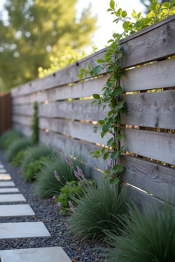 weathered gray fencing aesthetics