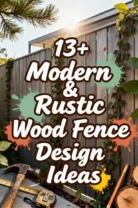 Read more about the article 13+ Modern & Rustic Wood Fence Design Ideas