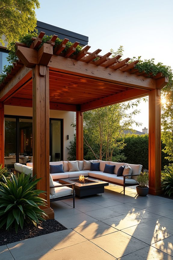 wooden pergola shade solutions