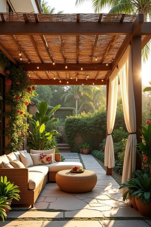 woven grass panels installation