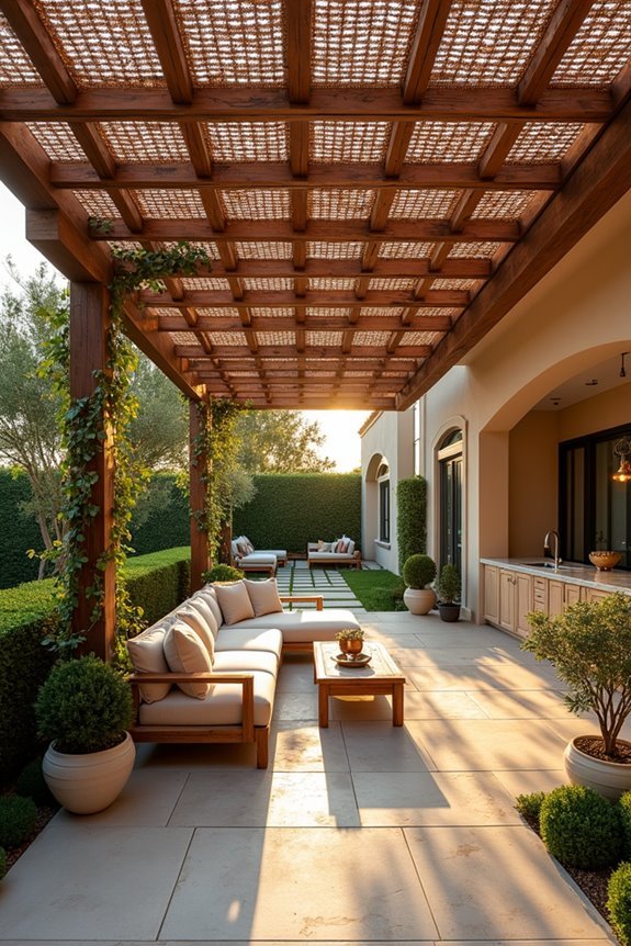 woven wicker ceiling panels